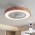 Brilagi - Plafonieră LED dimmabilă cu ventilator, LED 38W, 230V, 3000–6500K, Ø 50 cm, roz/stejar + telecomandă