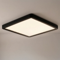 Brilagi - Plafonieră LED dimmabilă ESTELA SQUARE LED/36W/230V 3000-6500K 31x31 cm neagră + telecomandă