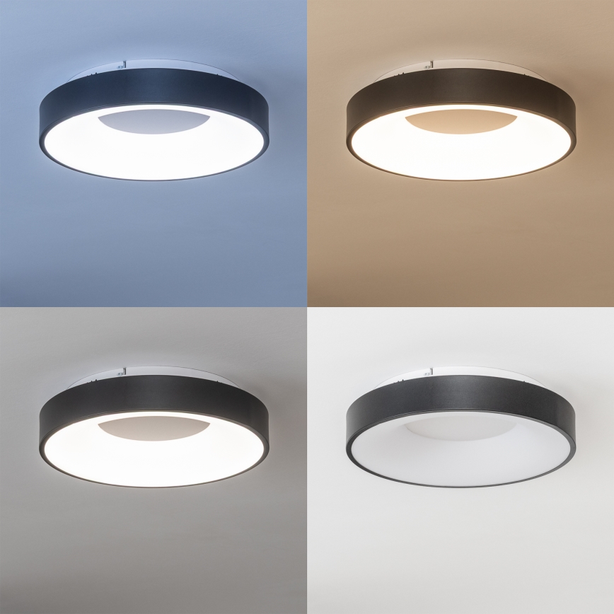 Brilagi - Plafonieră LED dimabilă FALCON II LED/67W/230V 3000-6500K Ø 40 cm neagră + telecomandă