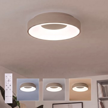 BRILAGI - Plafonieră LED dimmabilă FALCON II LED/67W/230V 3000-6500K Ø 40 cm bej + telecomandă