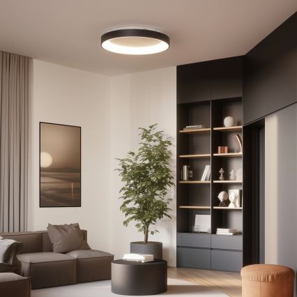 Brilagi - Lampă de tavan LED reglabilă FALCON II LED/99W/230V 3000-6500K Ø 60 cm neagră + telecomandă