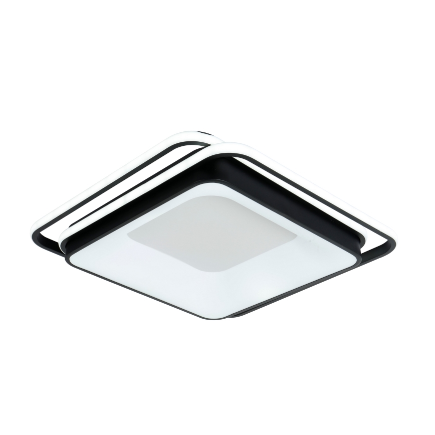 Brilagi - Plafonieră LED dimabilă FLARE LED/102W/230V 3000-6000K 50x50 cm neagră + telecomandă inclusă