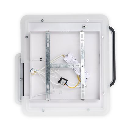 Brilagi - Plafonieră LED dimabilă FLARE LED/64W/230V 3000-6000K 45x45 cm alb/negru + telecomandă
