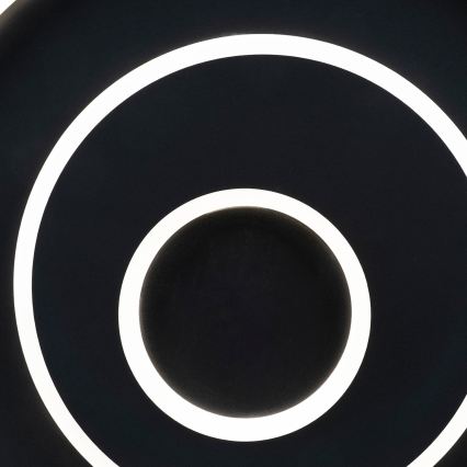 BRILAGI - Plafonieră LED reglabilă IRIS LED/83W/230V 3000-6000K 46x50 cm neagră + telecomandă