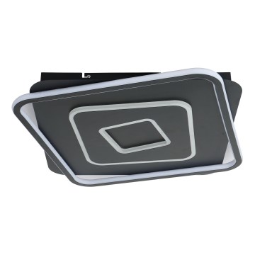 Brilagi - Plafonieră LED dimmabilă IRIS LED/98W/230V 3000-6000K 50x50 cm neagră + telecomandă