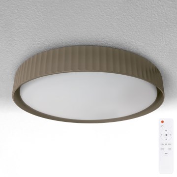 Brilagi - Plafonieră LED dimmabilă LUCIA LED/48W/230V 3000-6500K Ø 41 cm taupe + telecomandă
