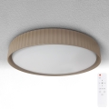 Brilagi - Plafonieră LED dimmabilă LUCIA LED/60W/230V 3000-6500K Ø 59 cm maro + telecomandă