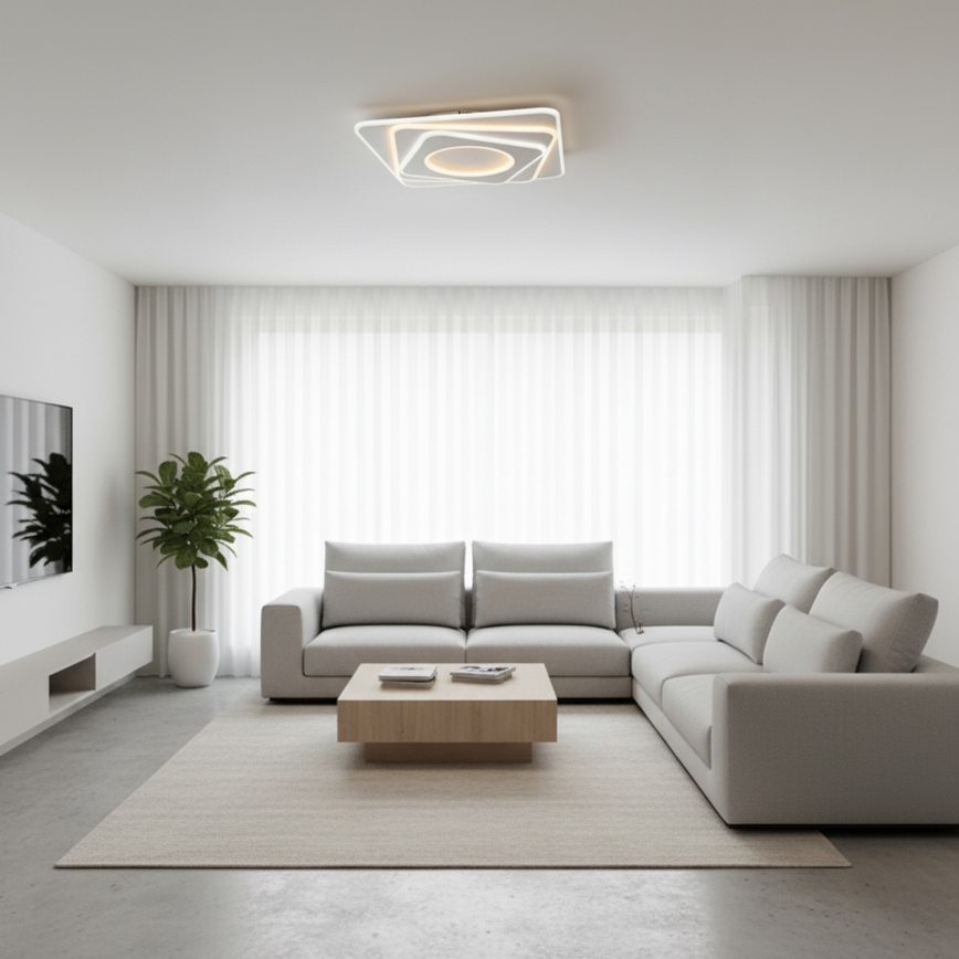 Brilagi - Plafonieră LED dimerizabilă MODERN LED/100W/230V 3000-6000K 48x48 cm + telecomandă