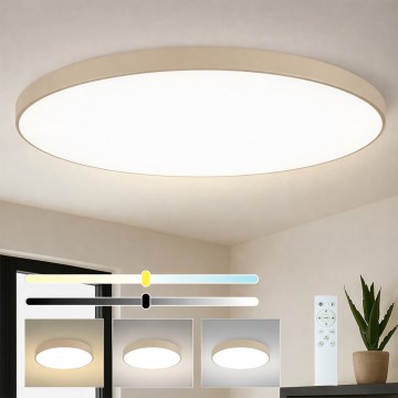 Brilagi - Plafonieră LED dimmabilă POOL SMART LED/180W/230V 3000-6000K 120 cm bej Wi-Fi Tuya + telecomandă