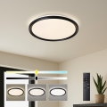 Brilagi - Plafonieră LED dimmabilă RIVO LED/72W/230V 3000-6000K neagră, diam. 50 cm + telecomandă