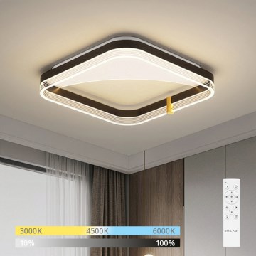 Brilagi - Plafonieră LED dimmabilă SIRELI LED/56W/230V 3000-6000K 40x40 cm + telecomandă
