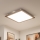 Brilagi - Plafonieră LED dimmabilă SLIMFRAME WOOD LED/58W/230V 64x64 cm 3000-6000K maro + telecomandă