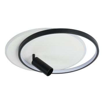 Brilagi - Plafonieră LED dimmabilă UNITY LED/48W/230V + 1xGU10/3W 3000-6000K 39x45 cm alb/negru + telecomandă