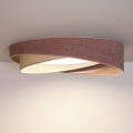 BRILAGI - Plafonieră LED dimmabilă VELVET TWIST LED/36W/230V 3000-6000K Ø 65 cm Wi-Fi Tuya Beacon roz/crem + telecomandă