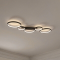 BRILAGI - Plafonieră LED ECHO, 60 W, 230 V, 4000 K, 45 x 110 cm, neagră
