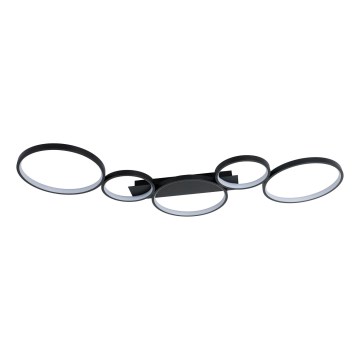 Brilagi - Plafonieră LED ECHO, 60 W, 230 V, 4000 K, 45 x 110 cm, neagră