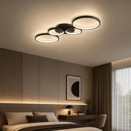 BRILAGI - Plafonieră LED ECHO LED/40W/230V 4000K 32x90 cm neagră