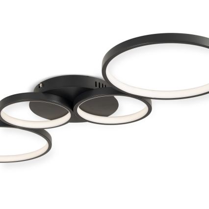 BRILAGI - Plafonieră LED ECHO LED/40W/230V 4000K 32x90 cm neagră