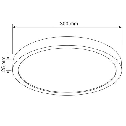 Brilagi - Plafonieră LED ESTELA, 18W/230V, Ø 30 cm, alb