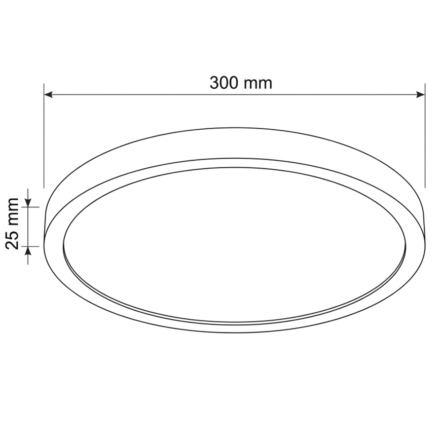 Brilagi - Plafonieră LED ESTELA, 18W/230V, Ø 30 cm, alb
