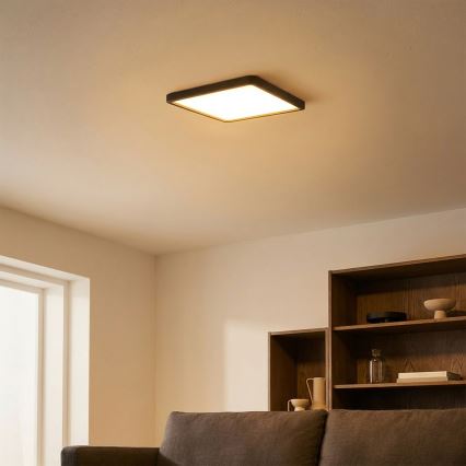 Brilagi - Plafonieră LED ESTELA SQUARE LED/24W/230V 31x31 cm neagră