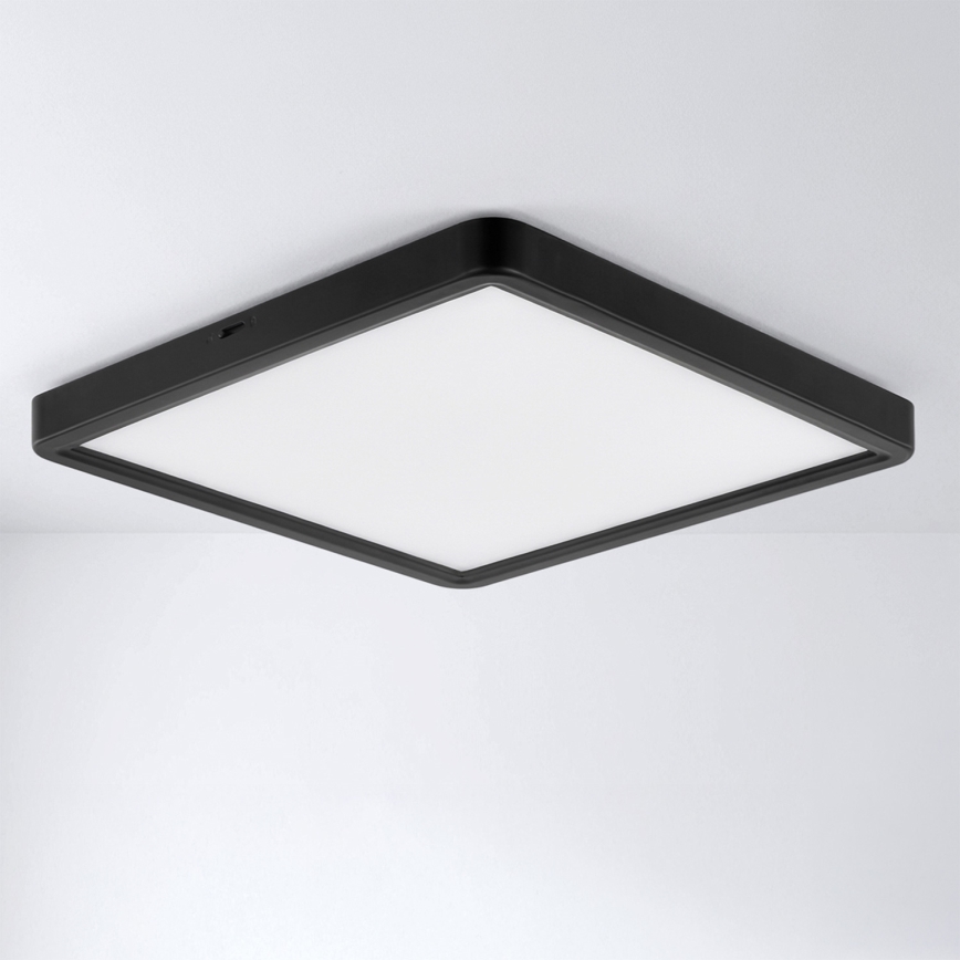 Brilagi - Plafonieră LED ESTELA SQUARE LED/24W/230V 31x31 cm neagră