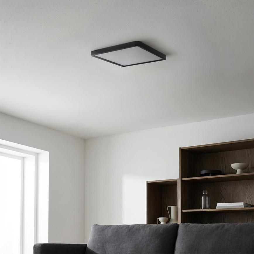 Brilagi - Plafonieră LED ESTELA SQUARE LED/24W/230V 31x31 cm neagră