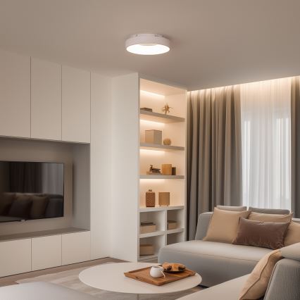 Brilagi - Plafonier LED reglabil FALCON II, 67W/230V, 3000–6500K, Ø 40 cm, alb + telecomandă inclusă