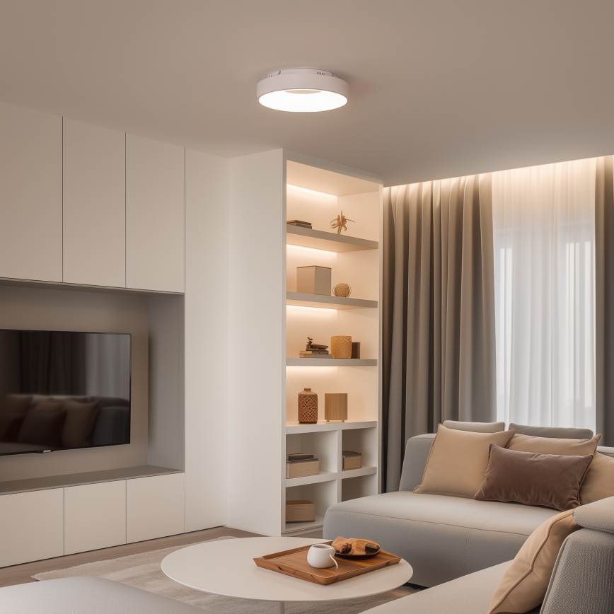 Brilagi - Plafonier LED reglabil FALCON II, 67W/230V, 3000–6500K, Ø 40 cm, alb + telecomandă inclusă