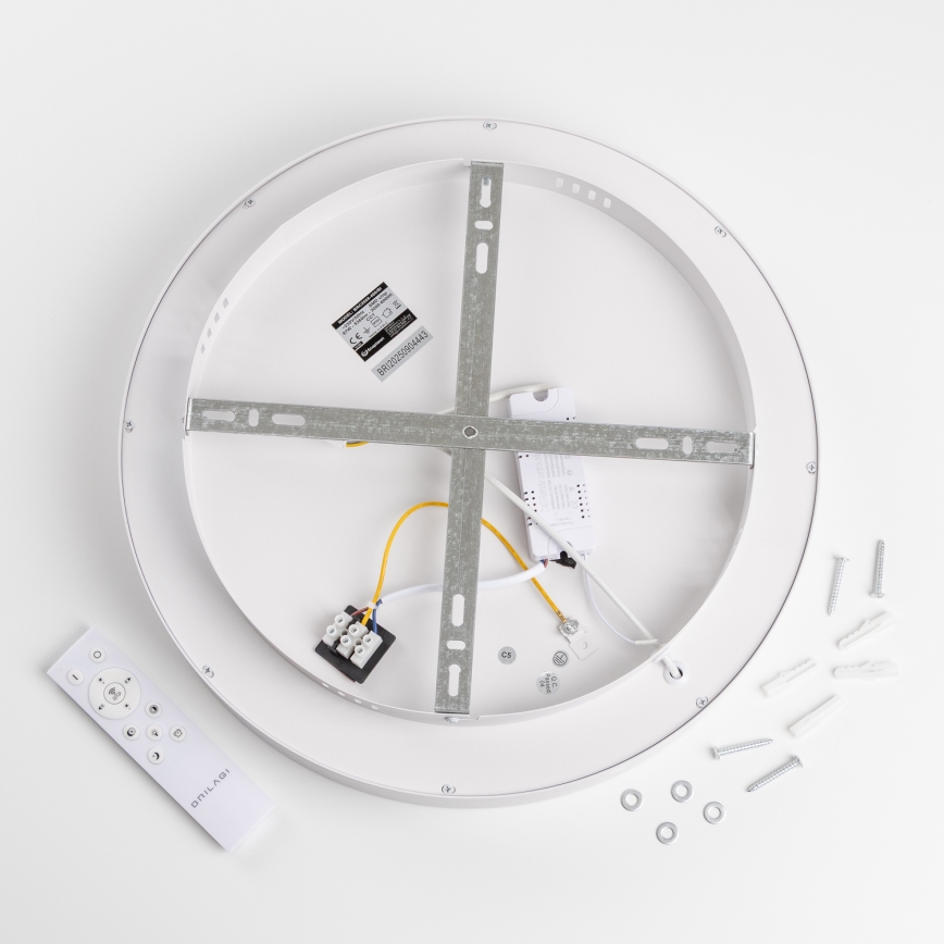 Brilagi - Plafonier LED reglabil FALCON II, 67W/230V, 3000–6500K, Ø 40 cm, alb + telecomandă inclusă