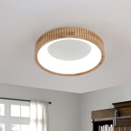 Brilagi - Plafonieră LED FALCON WOOD MODERN LED/30W/230V 3000/4000/6000K Ø 45 cm lemn