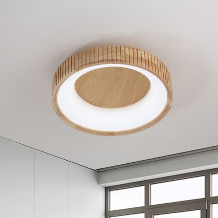 Brilagi - Plafonieră LED FALCON WOOD MODERN LED/30W/230V 3000/4000/6000K Ø 45 cm lemn