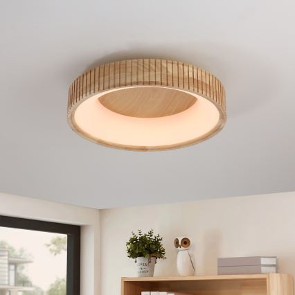 Brilagi - Plafonieră LED FALCON WOOD MODERN LED/30W/230V 3000/4000/6000K Ø 45 cm lemn