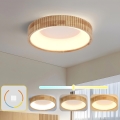 Brilagi - Plafonieră LED FALCON WOOD MODERN LED/30W/230V 3000/4000/6000K Ø 45 cm lemn