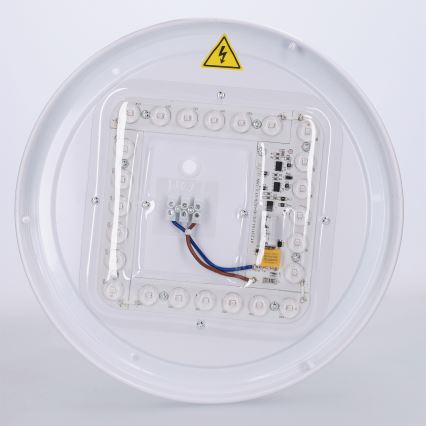 Brilagi - Plafonieră LED FLOCO, 24W/230V, Ø 30 cm, decor lemn/negru