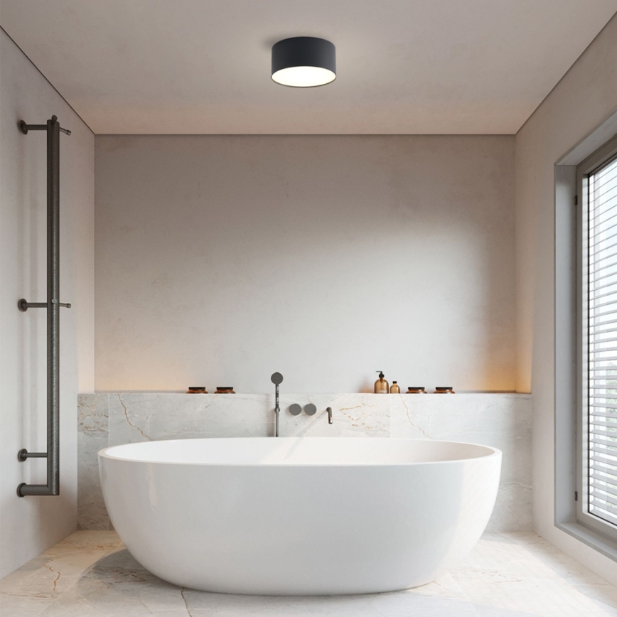 Brilagi - Plafonieră LED FORIS, 14W/230V, Ø 12 cm, negru, IP44