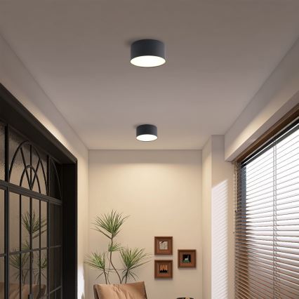 Brilagi - Plafonieră LED FORIS, 14W/230V, Ø 12 cm, negru, IP44