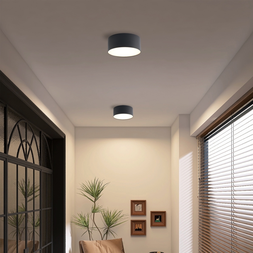 Brilagi - Plafonieră LED pentru baie FORIS LED/20W/230V, Ø 15 cm, negru, IP44