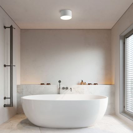 Brilagi - Plafonieră LED FORIS pentru baie, 9 W, 230 V, Ø 9 cm, albă, IP44