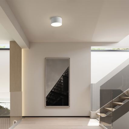 Brilagi - Plafonieră LED FORIS pentru baie, 9 W, 230 V, Ø 9 cm, albă, IP44