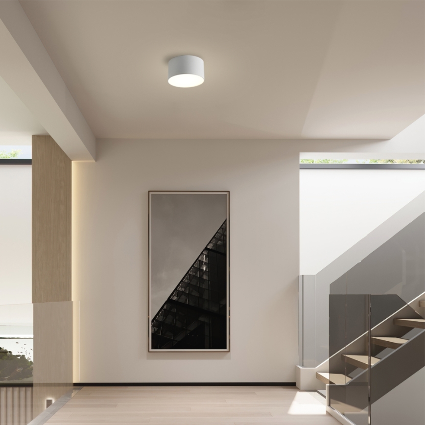 Brilagi - Plafonieră LED FORIS pentru baie, 9 W, 230 V, Ø 9 cm, albă, IP44