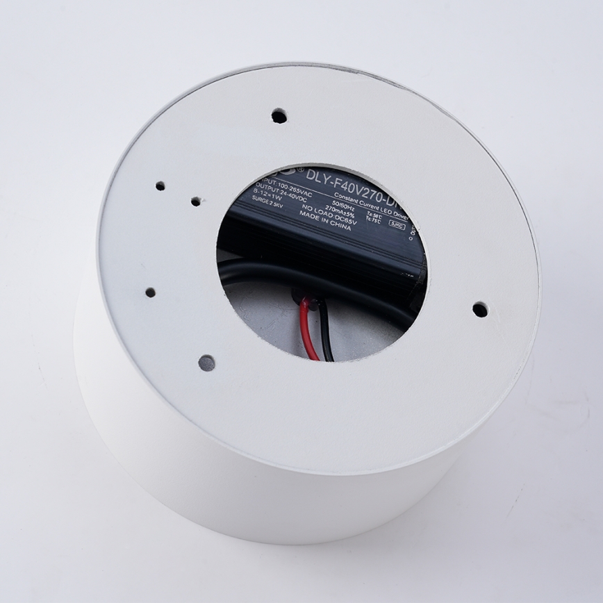 Brilagi - Plafonieră LED FORIS pentru baie, 9 W, 230 V, Ø 9 cm, albă, IP44