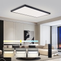 Brilagi - Plafonieră LED FRAME SMART dimmabilă pentru baie, 96W/230V, 120x60 cm, 3000-6000K, IP44, neagră + telecomandă