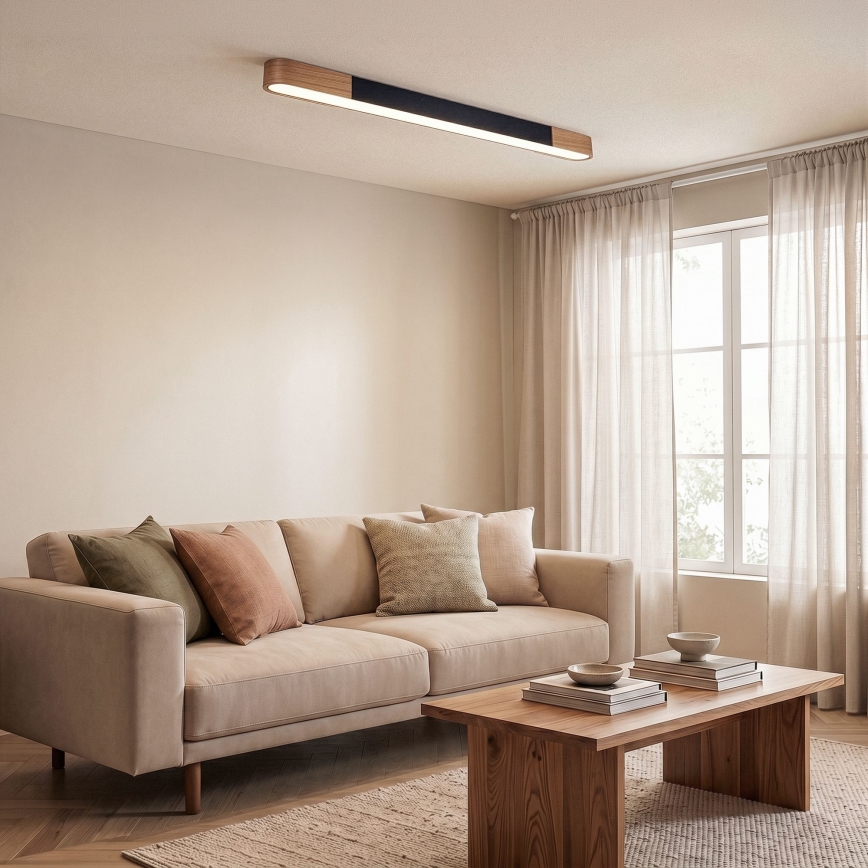 BRILAGI - Plafonieră LED GARDALINE LED/100W/230V 120 cm stejar/negru