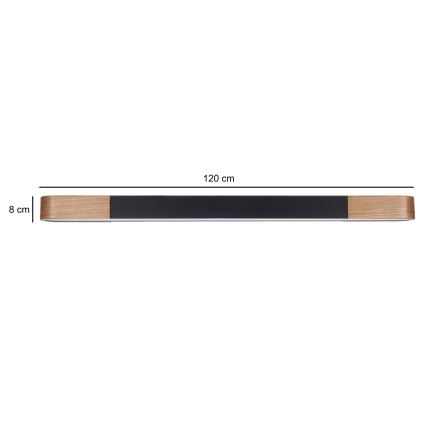 BRILAGI - Plafonieră LED GARDALINE LED/100W/230V 120 cm stejar/negru