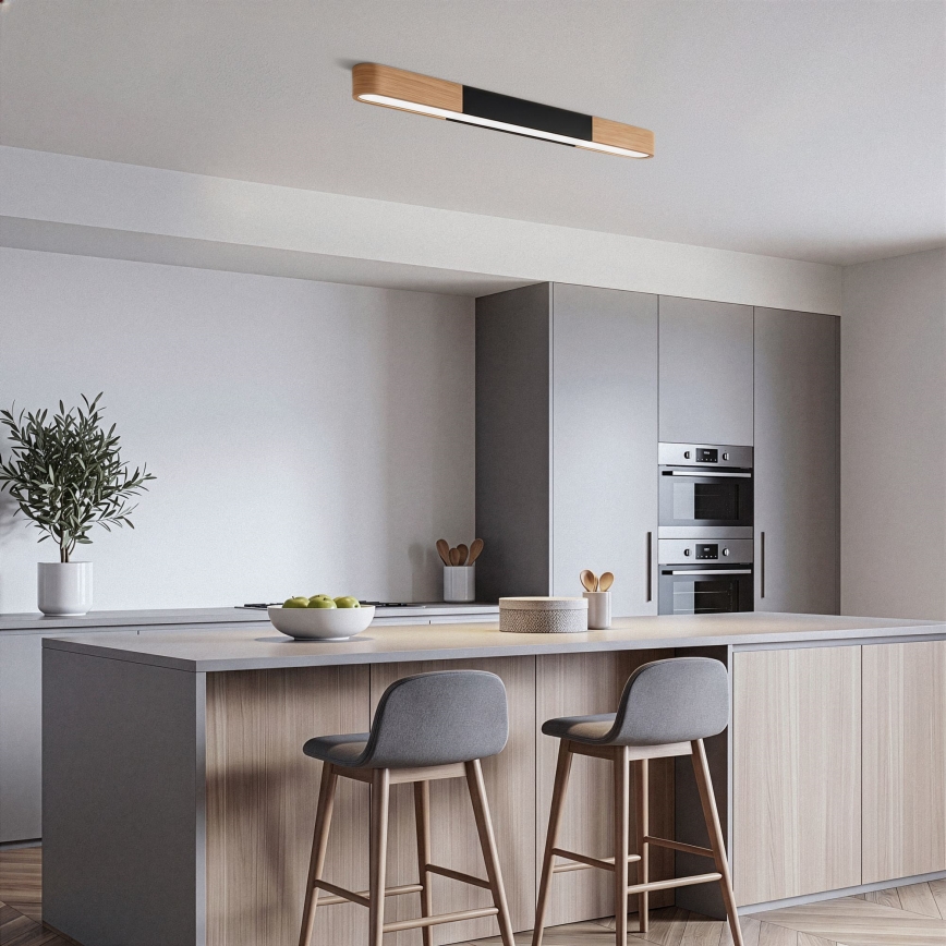 BRILAGI - Plafonieră LED GARDALINE LED/100W/230V 80 cm stejar/negru