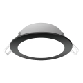 Brilagi - Plafonieră LED încastrabilă pentru baie LED/12W/230V 3000K negru IP65