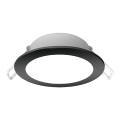 BRILAGI - plafonieră LED încastrată pentru baie, 6W, 230V, 3000K, negru, IP65