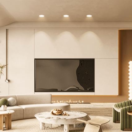 Brilagi - Plafonieră LED încastrată pentru baie, LED/9W/230V, 4000K, alb, IP65