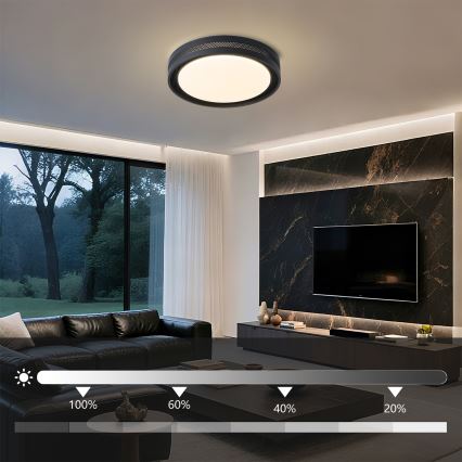 Brilagi - Lampă de tavan LED dimabilă KREON LED/54W/230V 3000-6000K alb Ø 38 cm + telecomandă